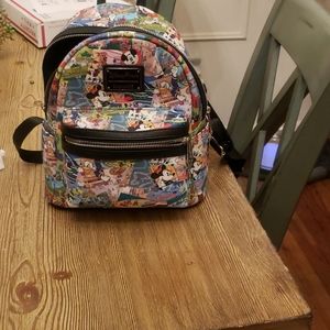 Disney loungefly mini backpack gently  used